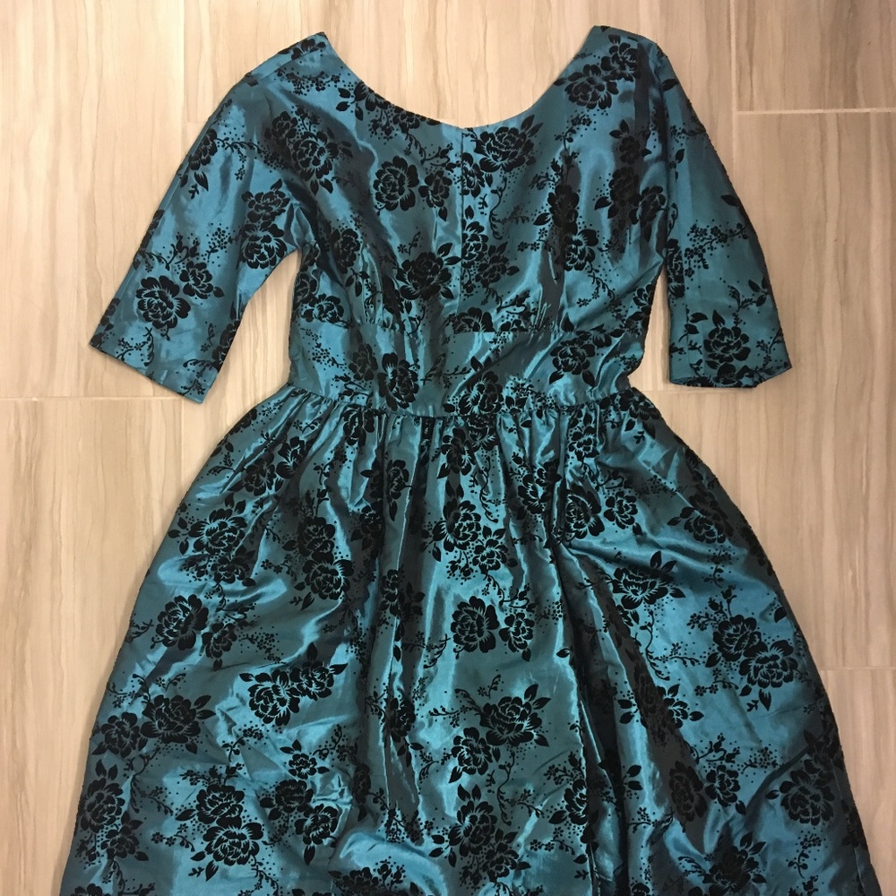 Modcloth Posh at the Party Teal Dress - Size L